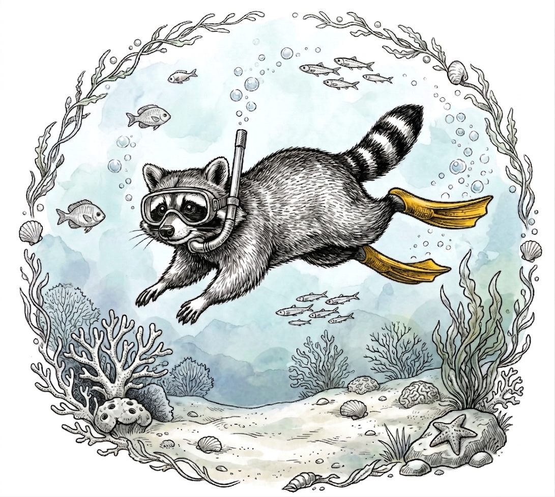 Ocean Dive – ilustracja